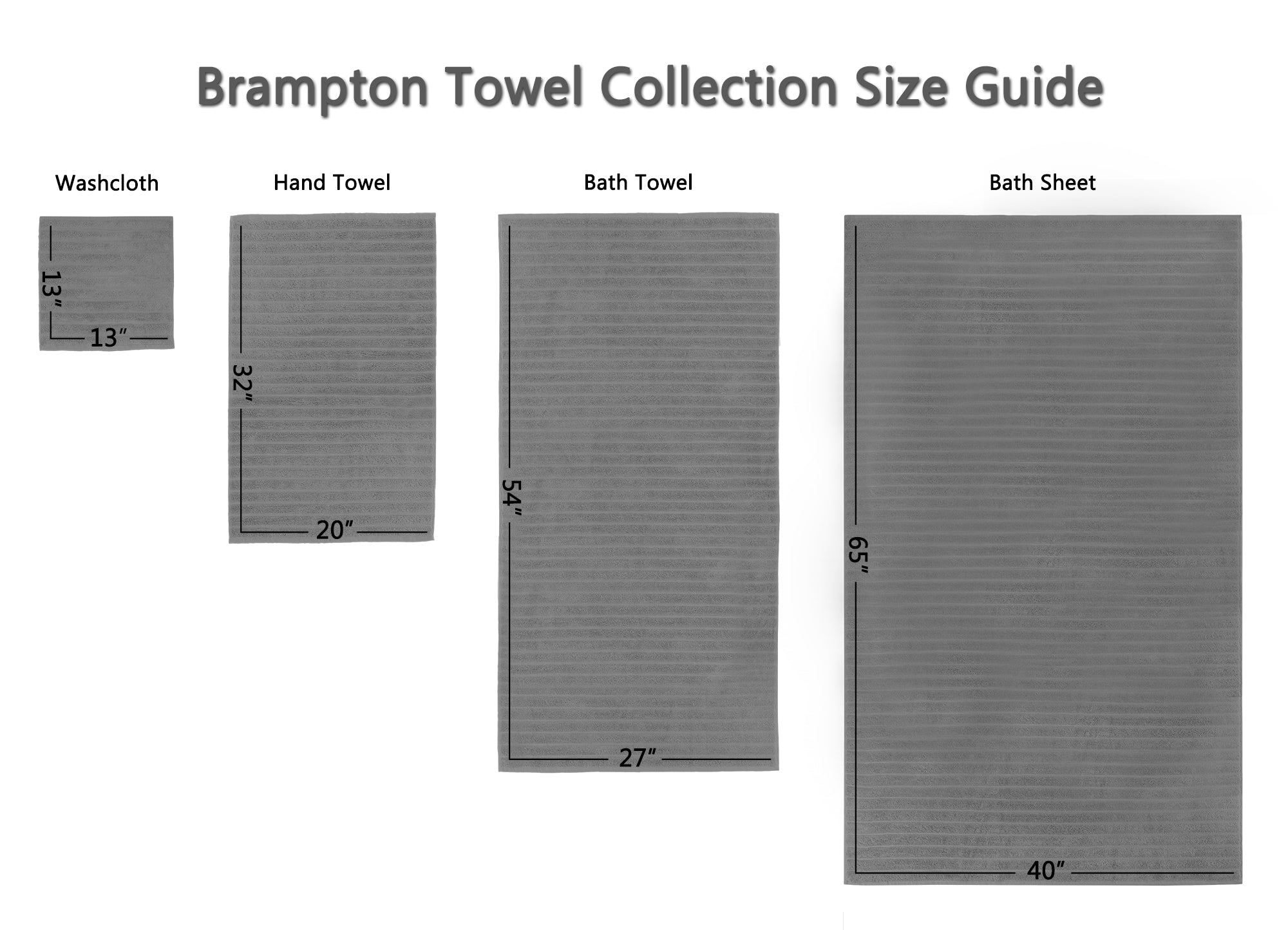 BRAMPTON  BATH SHEET SET OF 3