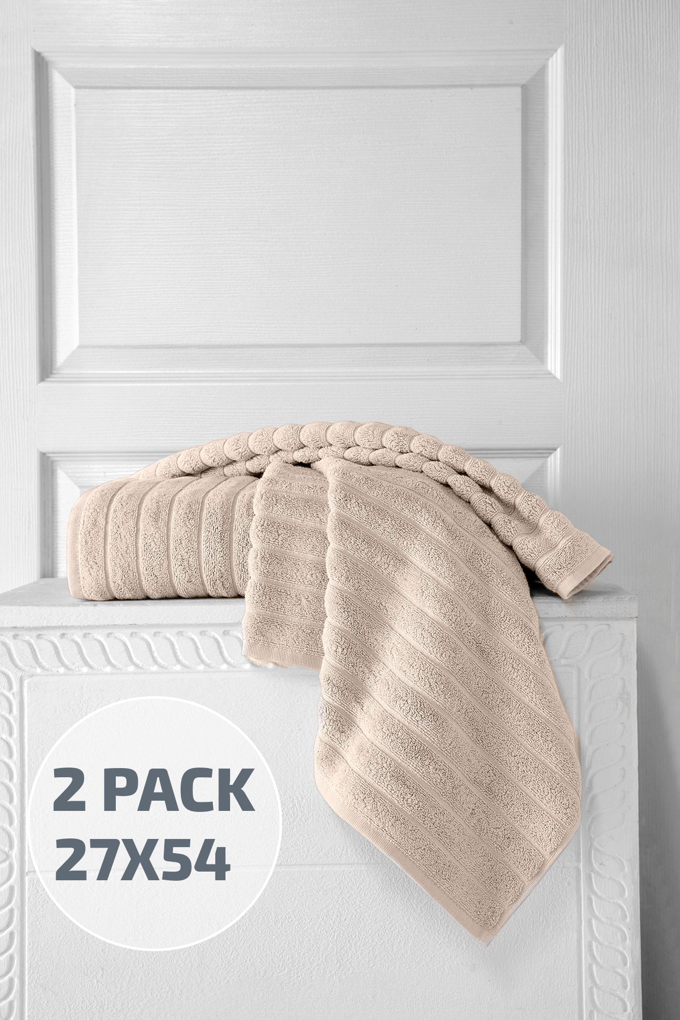 BRAMPTON BATH TOWEL 2 PK 27X54